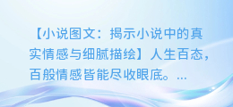 小说图文:揭示小说中的真实情感与细腻描绘
