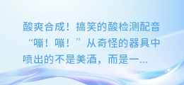 酸爽合成!搞笑的酸检测配音